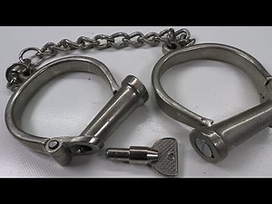 Hiatt Darby Fussschellen Aludruckguss vernickelt Leg Irons Fußfesseln England UK Königreich Thompson