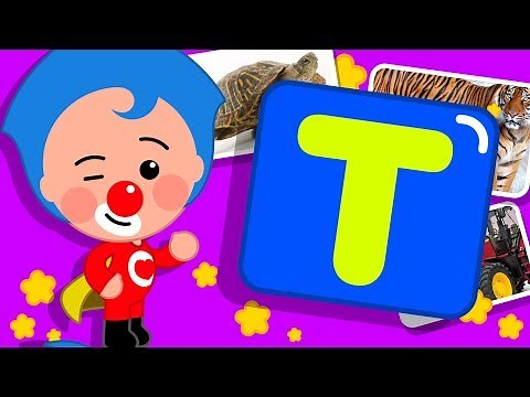 Gira y Aprende: ¡Aprendemos la Letra T! 🎈 Videos Educativos | Plim Plim
