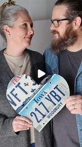 Bonnie & Shane on Instagram: "When Bonnie gave me one of these hearts as a gift, I knew I needed to share them with you! State Plate Heart Art is made using license plates from all around the USA. Cut and fastened by hand in Keller, Texas. Every plate is unique, so each work of art is one-of-a-kind. Check it out!"