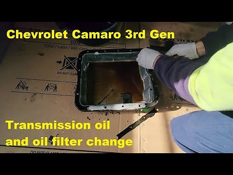 Chevrolet Camaro 3rd gen transmission oil and filter change