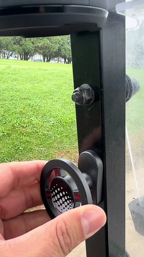 Golf cart phone holder with a very strong magnet, slim design and swivels in every direction. #golfgift #golfaccessories #golfgadgets #golftiktok #tiktokshopholidayhaul
