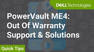 PowerVault ME4 İçin Garanti Dışı Destek ve Çözümler Hızlı İpuçları Eğitimi