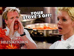 Chef Ramsay Catches Chef Cooking Garnishes With the Gas Turned Off | Hell's Kitchen