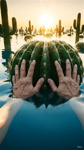 Diving into a Cactus Floating in the Sea 🌵🌊 | Funny AI ASMR & Oddly Satisfying Video