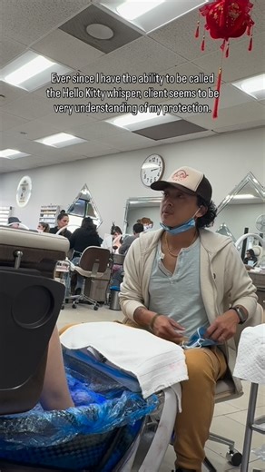 Minh Thai on Instagram: "I stopped questioning if clients shower or why their Hello Kitty smell, I just protect myself first and deal with it later. * Get 15% OFF code Thailyfe15 www.beyondthecream.com * * Thank you for your support. Please like, share, and subscribe. * #nailtech #reels #nails #nailart #meme"