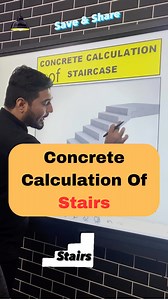 Staircase Concrete Quantity calculations || #stair #staircase Save this reel also Share with your friends 𝗖𝗿𝗲𝗱𝗶𝘁 :@civil_by_yahya_sir 𝐋𝐞𝐚𝐫𝐧 𝐰𝐢𝐭𝐡 𝐔𝐒 𝐢𝐧 𝐝𝐞𝐭𝐚𝐢𝐥 : 𝘿𝙤𝙣'𝙩 𝙈𝙞𝙨𝙨 𝙏𝙝𝙞𝙨 𝙊𝙥𝙥𝙤𝙧𝙩𝙪𝙣𝙞𝙩𝙮. 𝙉𝙤𝙬 𝙔𝙤𝙪 𝙘𝙖𝙣 𝙇𝙚𝙖𝙧𝙣 𝙋𝙧𝙖𝙘𝙩𝙞𝙘𝙖𝙡 𝙨𝙠𝙞𝙡𝙡𝙨 𝙍𝙚𝙦𝙪𝙞𝙧𝙚𝙙 𝙤𝙣 𝙨𝙞𝙩𝙚 𝙖𝙣𝙙 𝘽𝙚𝙘𝙤𝙢𝙚 𝙖 𝘾𝙚𝙧𝙩𝙞𝙛𝙞𝙚𝙙 𝙎𝙞𝙩𝙚 𝙀𝙣𝙜𝙞𝙣𝙚𝙚𝙧 𝙞𝙣 𝙟𝙪𝙨𝙩 𝙍𝙨. 𝟒𝟗𝟗 𝐎𝐧𝐥𝐲 ➡️ 𝟏𝟎𝟎 𝐕𝐢𝐝𝐞𝐨𝐬 ➡️ 𝐈𝐒 𝐂𝐨𝐝𝐞𝐬 𝐋𝐢𝐛𝐫𝐚𝐫𝐲 ➡️ 𝐁𝐚