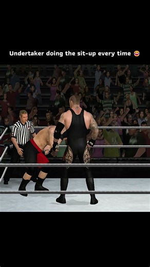 Undertaker doing the sit up every time 😂 #wwe #wwegames #undertaker