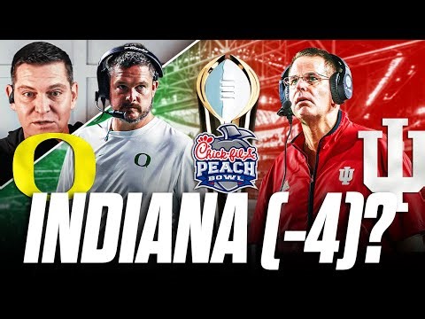 PICKING Oregon vs Indiana in the Peach Bowl | Will Hoosiers or Ducks WIN to get in the CFP title?