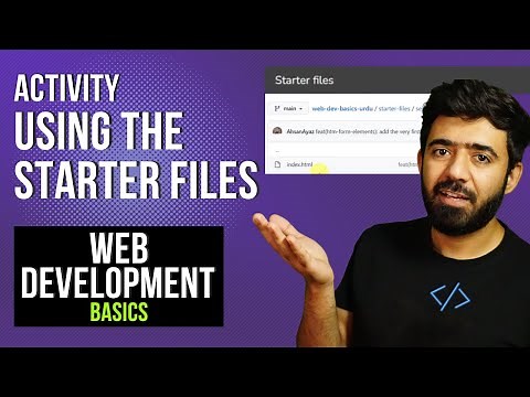 Using Starter Files | Web Development Basics Course