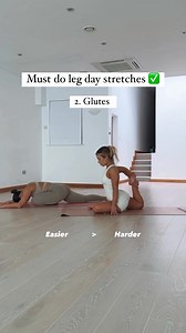 831K views · 10K reactions | Stretches for leg day post workout to target all the right lower body muscles  add them into your routine to recover quicker, lower your chance of injury and work on flexibility ✔️ | Emily Mouu | Facebook