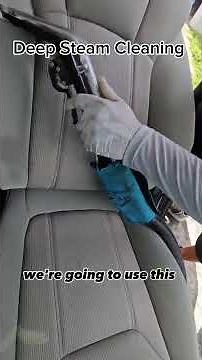 How we steam clean the seats and remove the stains | Fresh Eco Steam Cleaning