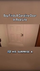 Boy finds a Coraline door in real life 🚪 | Jessii Vee