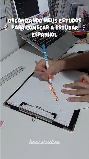 organizando meus estudos para começar a estudar espanhol 🇪🇸 | #study #examvlog #españo#estudos