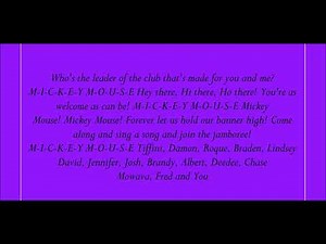 The All New Mickey Mouse Club Theme Song Lyrics (80s)