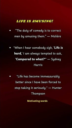 English quotes about how life is amusing #quotes #motivation #lifelessons #shorts
