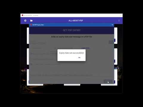 Setting an Expiry Date on a PDF With DRM and Encryption