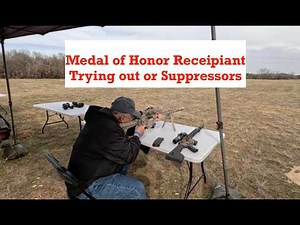 Medal of Honor Recipient, and WWII Veteran as well as several Veterans trying out our silencers 🇺🇸
