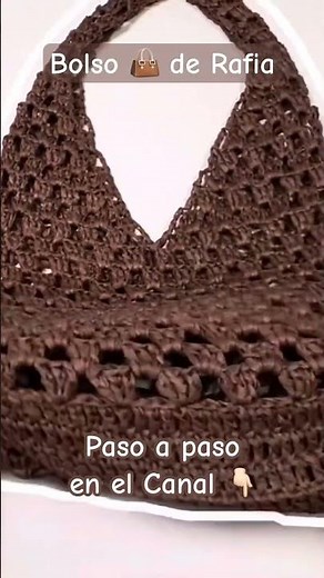"RAFFIA BAG with OVAL BASE 👜 | Crochet Granny Square | Step-by-Step Tutorial