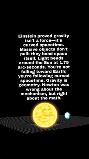 Gravity ls Not A Force (According To Einstein)