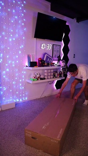 Unboxing the Samsung Odyssey OLED G9... #samsung #g9gamechanger #odysseypartner #gaming #fyp #viral #wethan #ad