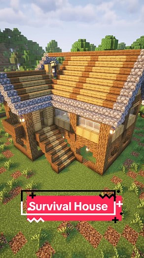 Ultimate Survival House🏡 Minecraft Tutorial #Minecraft #tutorial #minecraftbuilding #minecrafttutorial #survival #minecraftideas #house #wooden #foryou #fyp #howtobuild #ultimate