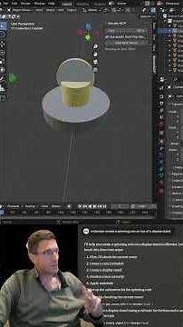 AI 3D Modeling with Blender using BlenderMCP and Claude #gamedevelopment #claude #3dmodeling