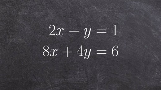 Solve a system of linear equations using substitution