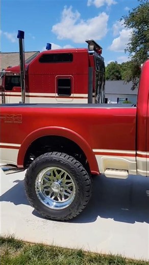 Still one of my favorite builds ever! Matching F250 & Semi Truck. CUSTOM is Greater than stock!