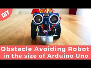 Obstacle Avoiding Robot Car in the size of Arduino Uno