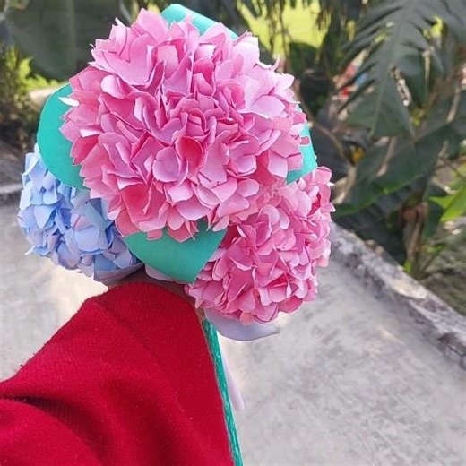 DIY Paper Hydrangea Flower | Beautiful Handmade Flower