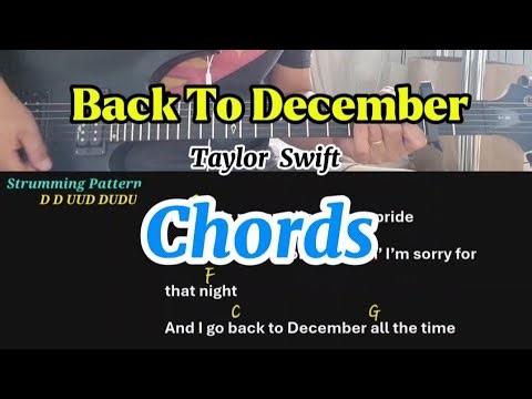Back to December Taylor Swift Guitar Chord Tutorial Lesson #guitarlesson
