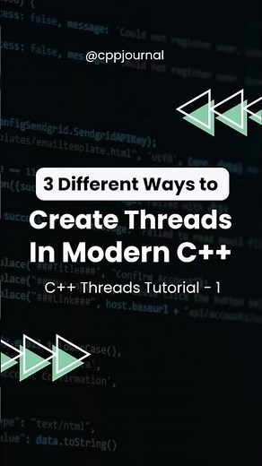 3 ways to create thread in Modern C++ #cpp #moderncpp #threads
