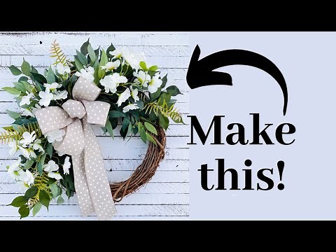HOW TO MAKE A YEAR ROUND WREATH/ Easy wreath tutorial #wreathmaking #wreathtutorial