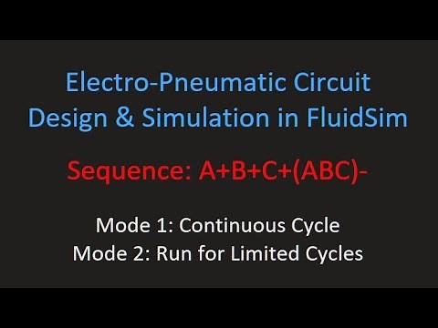 FluidSIM Ladder Diagram Tutorial: Sequence A+B+C+(ABC)-