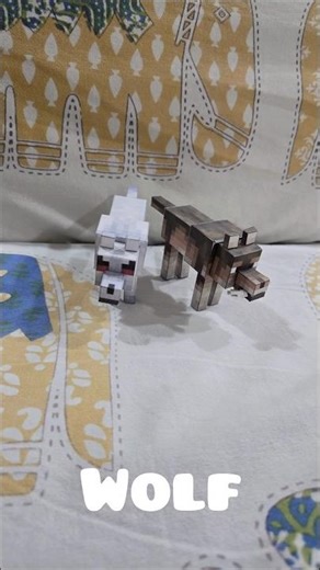 minecraft mobs out of paper #minecraft
