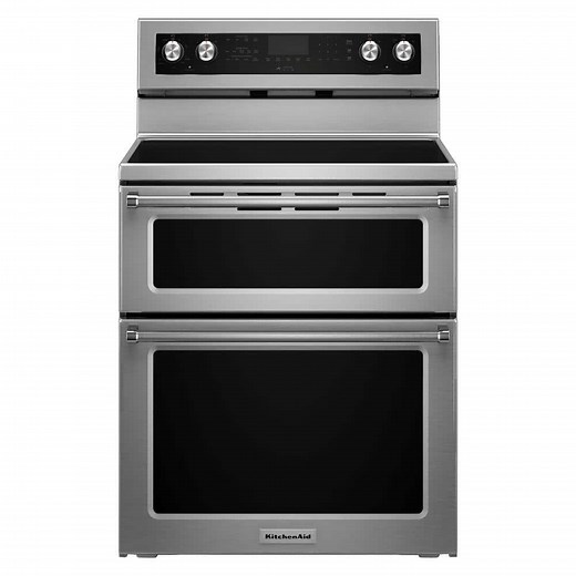 Reviews for KitchenAid 6.7 cu. ft. 5 Burner Element Double Oven Electric Range with Self-Cleaning Convection Oven in Stainless Steel | Pg 1 - The Home Depot
