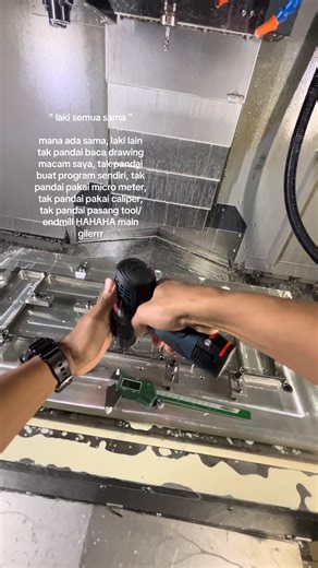 belanje pic 1 laa loading barang atas table taucu taucu sekalian 😛. #fyp #xybca #machinist #cncmachining #cncprogramming