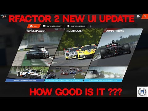 rFactor 2 NEW UI UPDATE - How Good Is it?