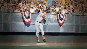 Baltimore #Orioles legend Brooks Robinson makes a great play at third and hits a HR in Game 1 of the 1970 World Series vs. the Cincinnati Reds at Riverfront Stadium! ⚾️ Happy Heavenly Birthday To "The Human Vacuum Cleaner"! #MLB #Legend #Baseball #History | Baseball by BSmile