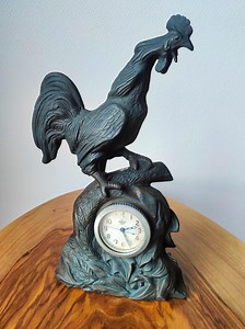 Antique Mantel Clock, "rooster," Made in the USSR, Vintage Home Decor - Etsy Canada