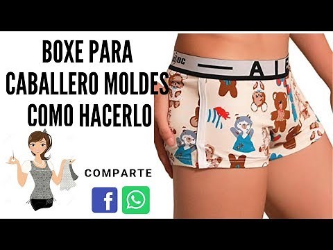MOLDE DE BOXER PARA CABALLERO