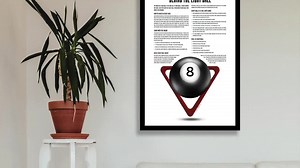 Pool Game Printable| Eight Ball | Rules of Eight Ball | Billiards | Digital Downloadable | Game Print | Wall Art | Printable Wall Decor - Etsy