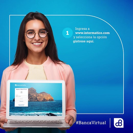 Crear tu usuario en Banca Virtual Intermático es el primer paso para descubrir todos los servicios y productos digitales que tu Banco Banco tiene para ti. 🤝 Conoce más aquí: https://bit.ly/3zzzClT | Banco del Pacífico