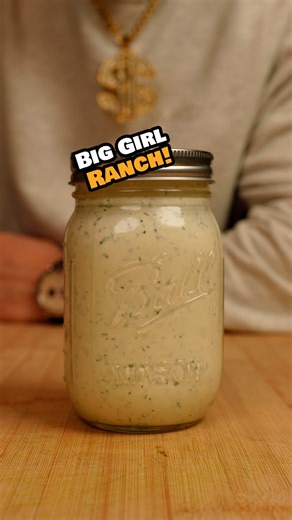 Big girl ranch… This ranch actually comes from a restaurant in my hometown that closed down years ago, and before they shut the doors for good, the owner gave me their top-secret ranch recipe. I’m not exaggerating when I say this is the best ranch I’ve ever had. It’s super creamy, a little tangy, a little sweet, and just spicy enough to make it completely addictive. I’ve made a lot of sauces over the years, but this is one of the few that I keep in my fridge all the time. Simple ingredients. Cra