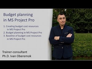 Budget planning in MS Project Pro