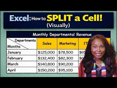 Learn How to Split a Cell into Two Headers in Excel