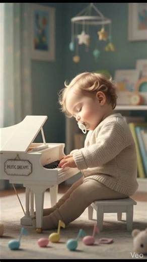 baby piano #baby #piano #music #sleepmusic #sleep #cute