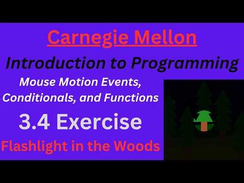 CM Intro to Programming Unit 3 Lesson 4 Exercise: Flashlight in the Woods