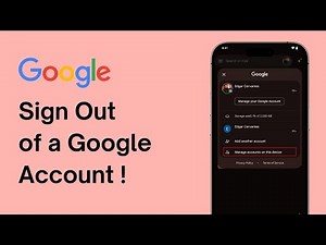 How to Sign Out of a Google Account