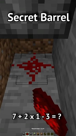 Minecraft secret Barrel🤯(World's SmallestViolin) #minecraft #shorts